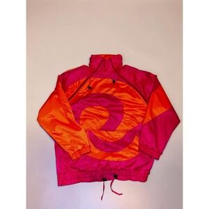 Vintage Sport Obermeyer Gore-Tex Ski Jacket Neon Pink Orange Swirl Womens Medium